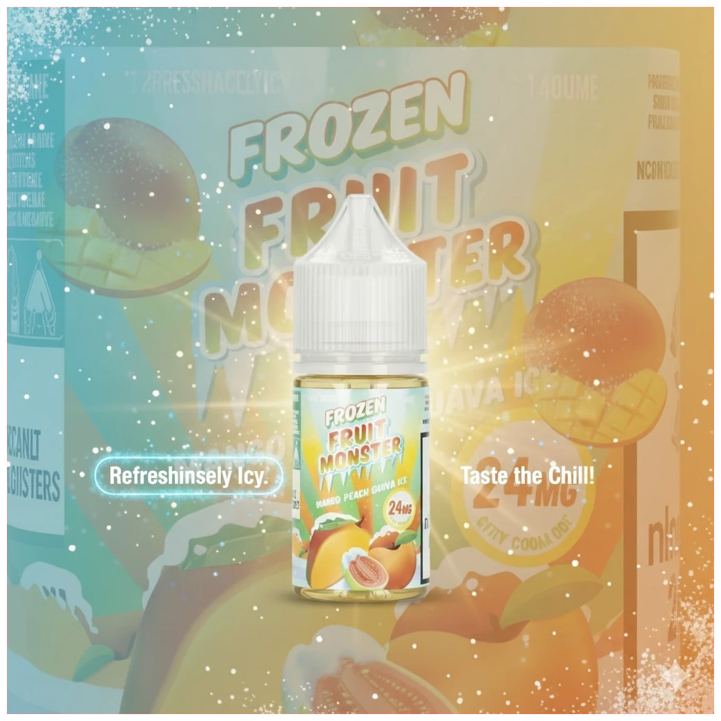 Frozen Fruit monser Mango Peach Guava 30ml banner