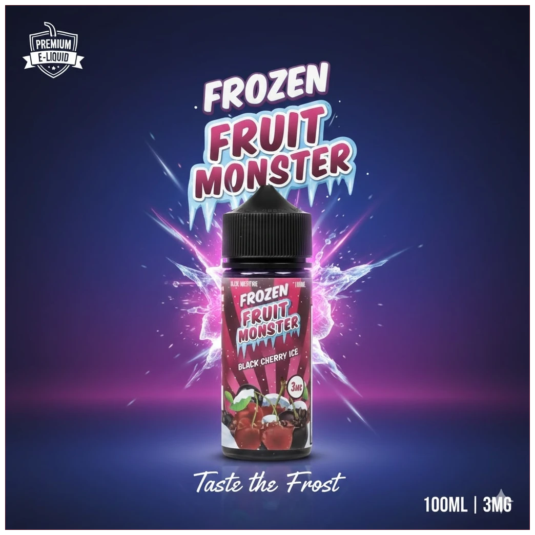 Frozen Fruit Monster Black Cherry 100ml 1 Frozen fruit monster Black Cherry Ice 100ml Banner