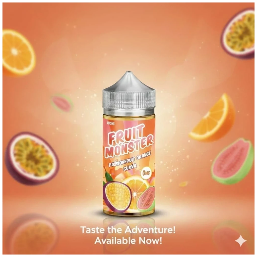 Fruit Monster Passion Fruit Orange Guava 100ml 1 Fruit Monster Passion Fruit Orange Guava 100ml banner 1