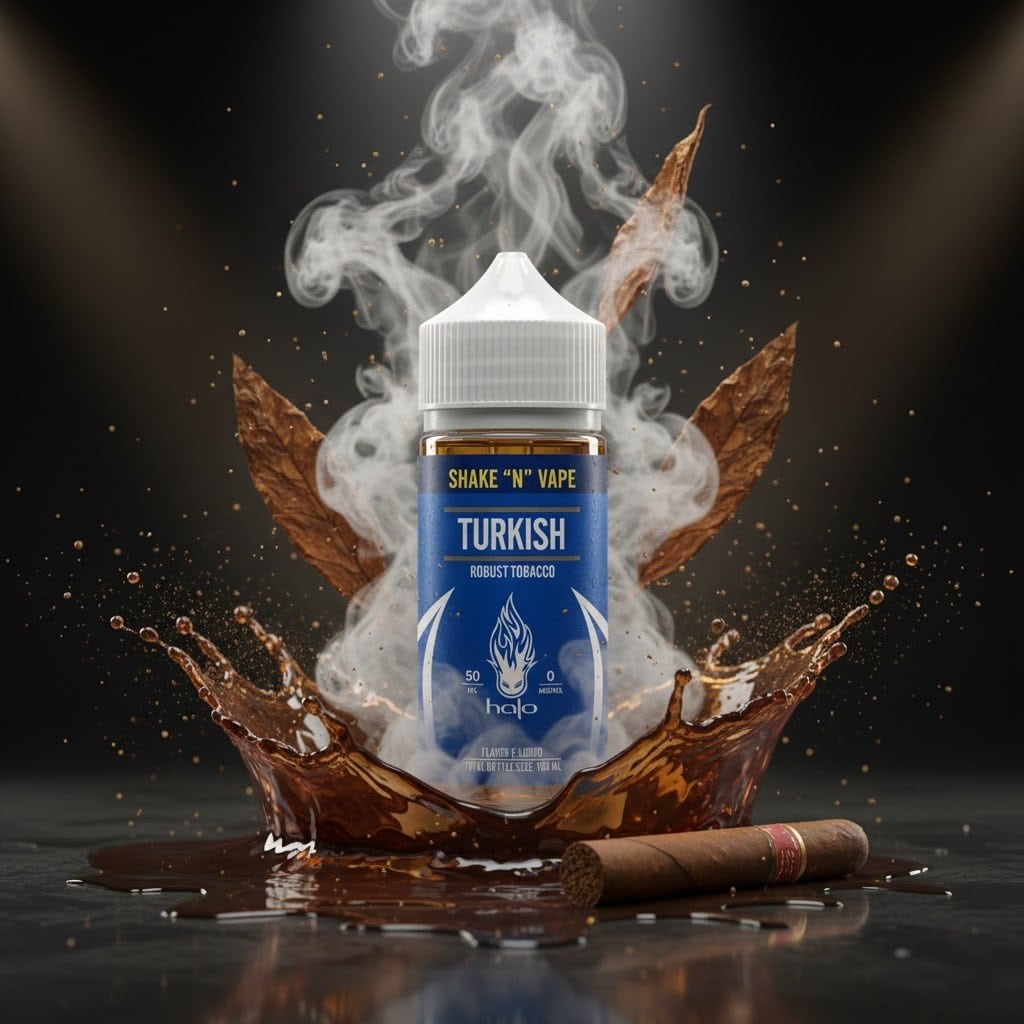 Halo Blue Series Turkish Tobacco 50ml 1 Halo Blue Series Turkish Tobacco