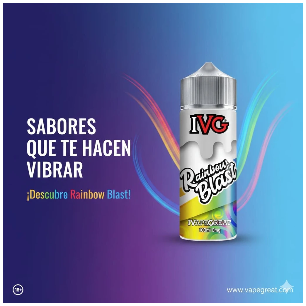 IVG Menthol Rainbow Blast Shortfill 100ml 1 IVG Menthol Rainbow Blast Shortfill 100ml