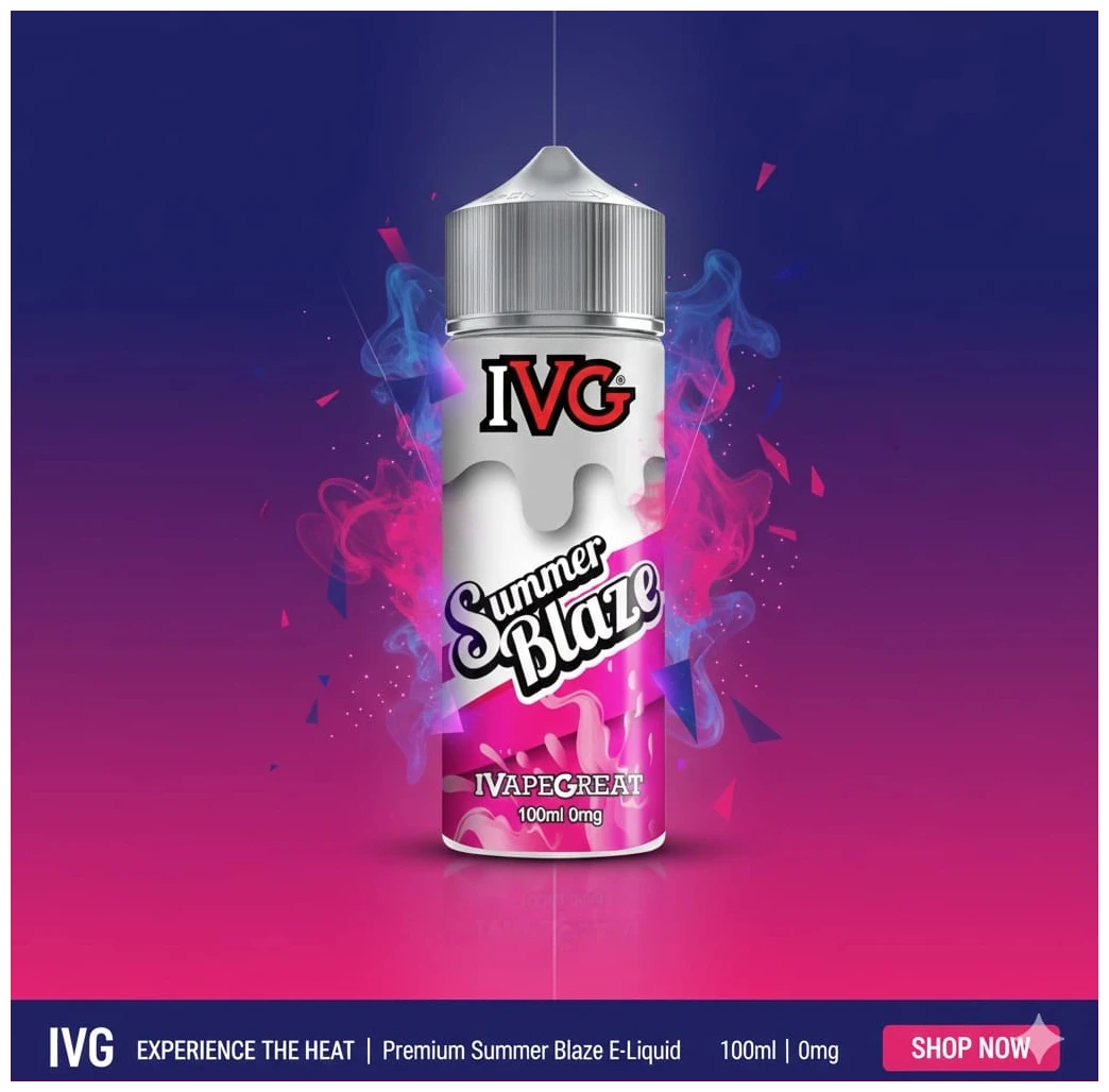 IVG Summer Blaze Shortfill 100ml 1 IVG Summer Blaze Shortfill 100ml banner