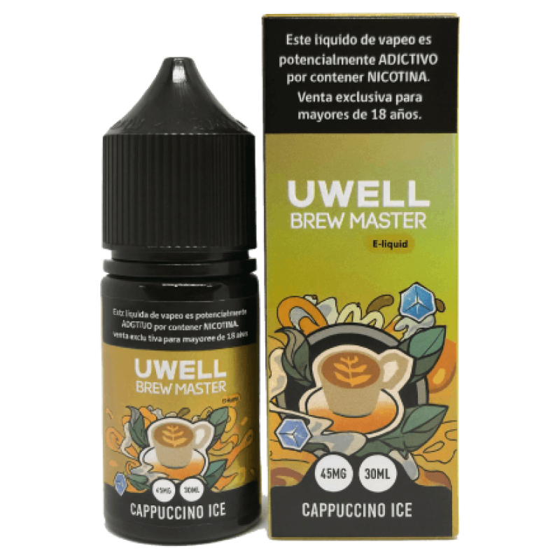 Liquido Uwell Capuccino Ice Salt 30ml (2) Liquido Uwell Capuccino Ice Salt 30ml 2