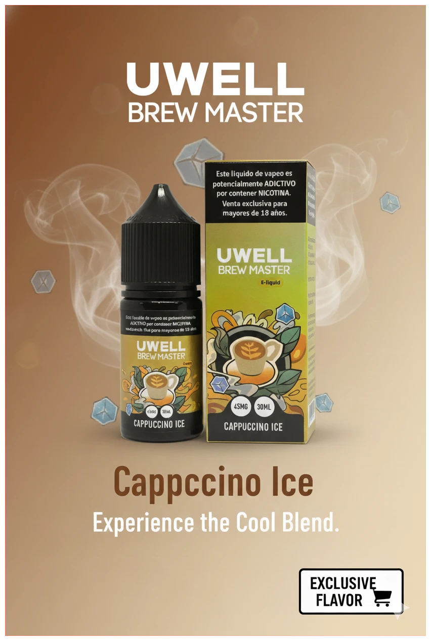 Uwell Capuccino Ice Salt 30ml 1 Liquido Uwell Capuccino Ice Salt 30ml banner
