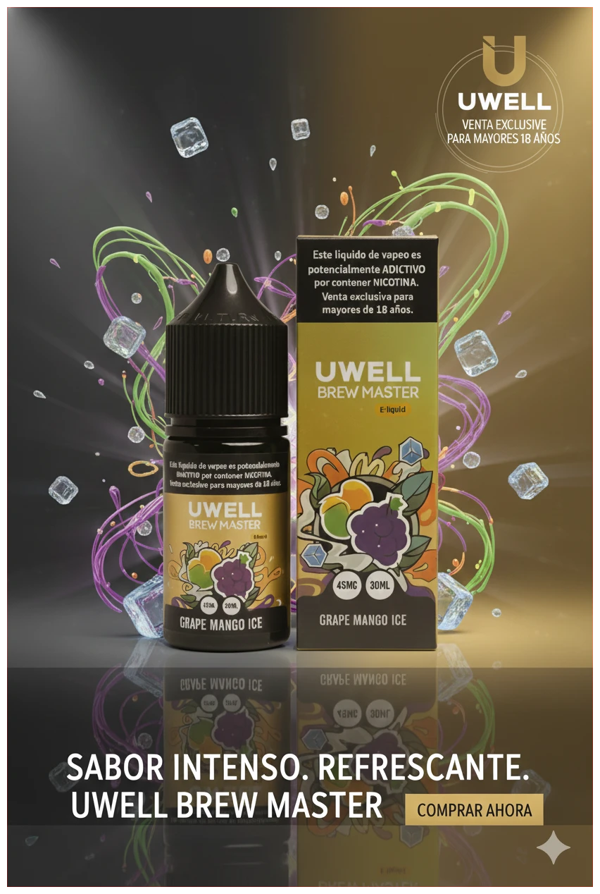 Uwell Grape Mango Ice Salt 30ml 1 Liquido Uwell Grape Mango Ice Salt 30ml banner