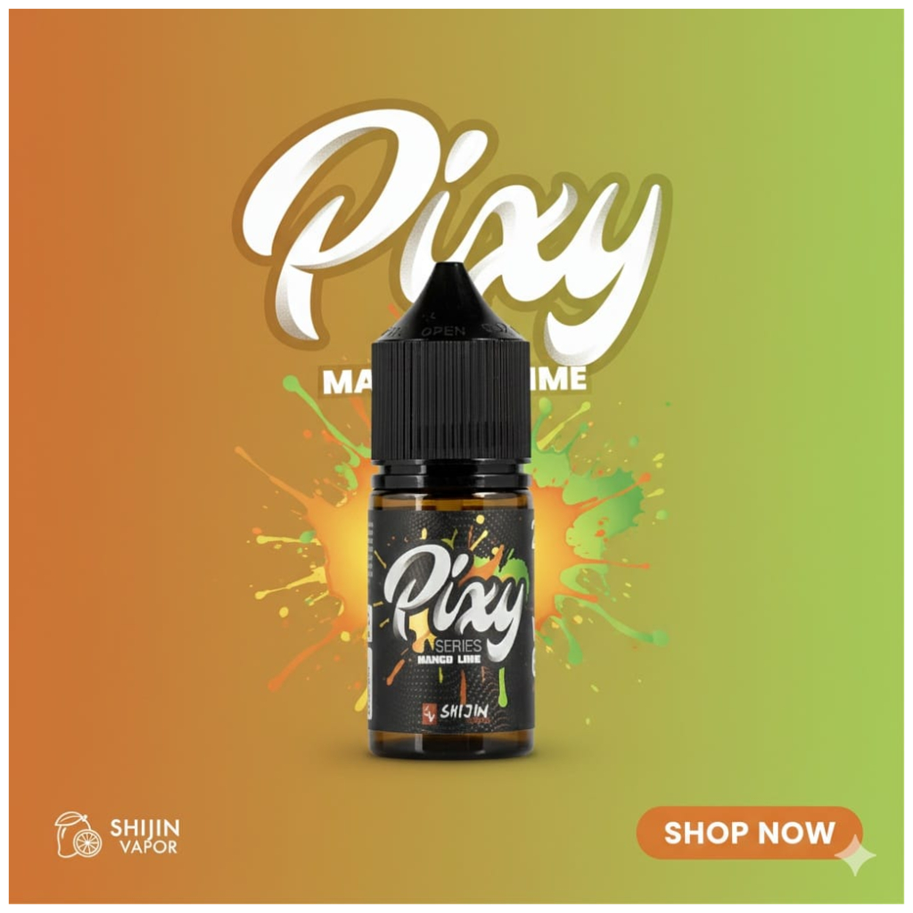 Shijin Vapor Pixie Mango Lime Salt 30ml 1 Shijin Vapor Pixie Mango Lime Salt 30ml banner