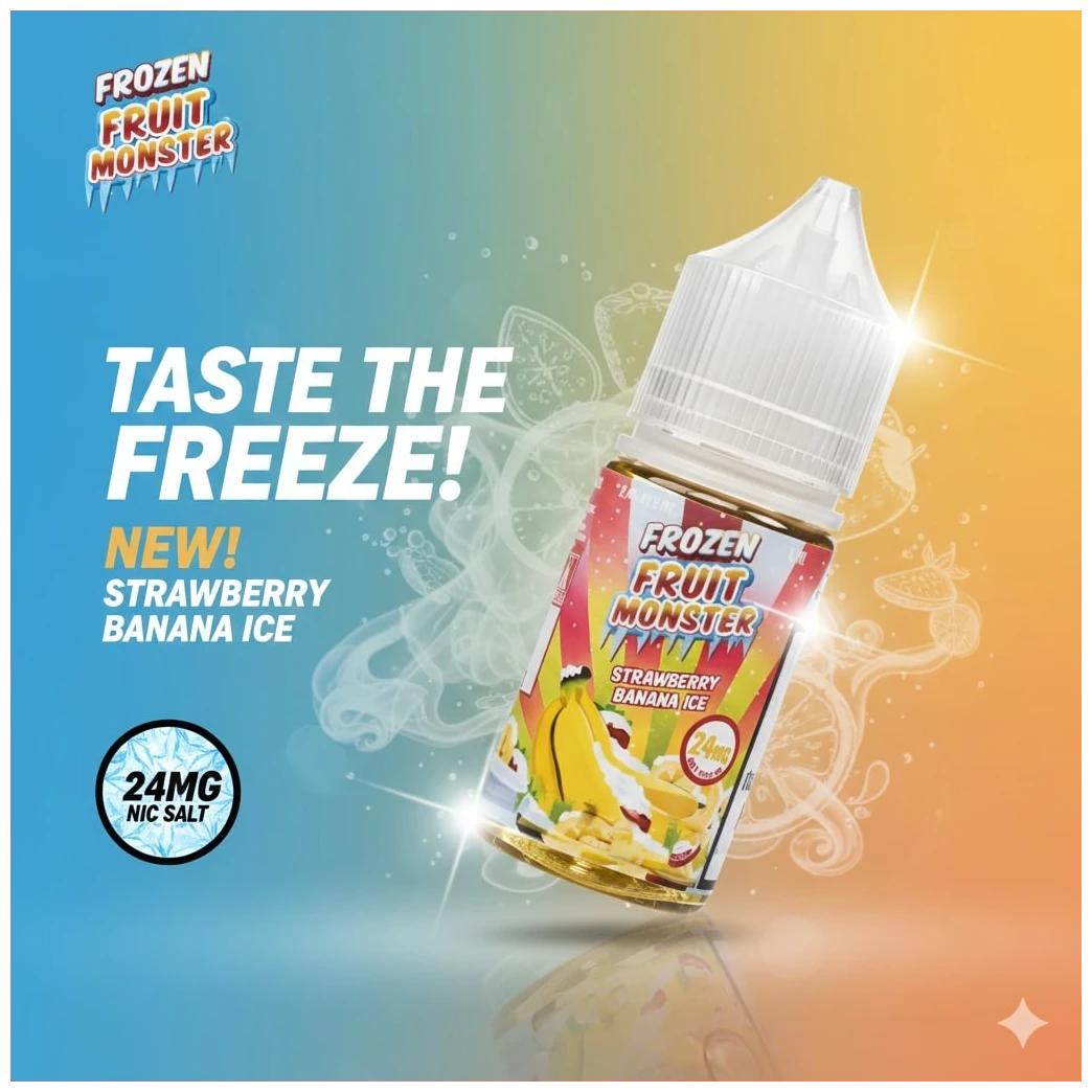 Strawberry banana ice 30ml Banner