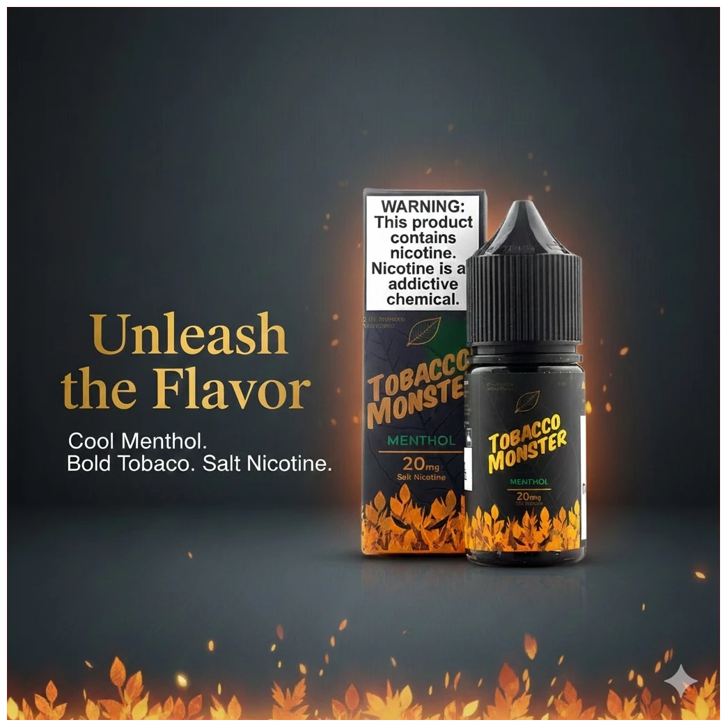 Tobacco Monster Menthol Salt 30ml 1 Tobacco Monster Menthol Salt 30ml banner 1