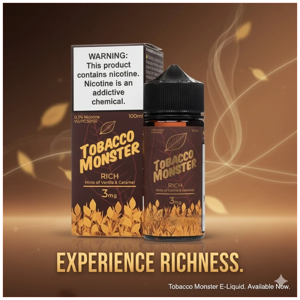 Tobacco Monster Rich 100ml 1 Tobacco Monster Rich 100ml Banner