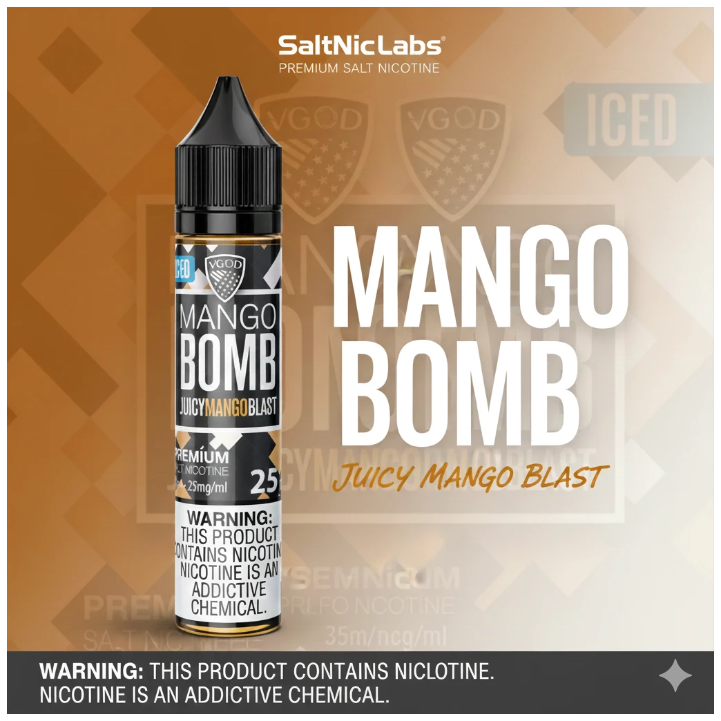 VGOD Mango Bomb Ice Salt 30ml 1 Vgod Mango Bomb Ice