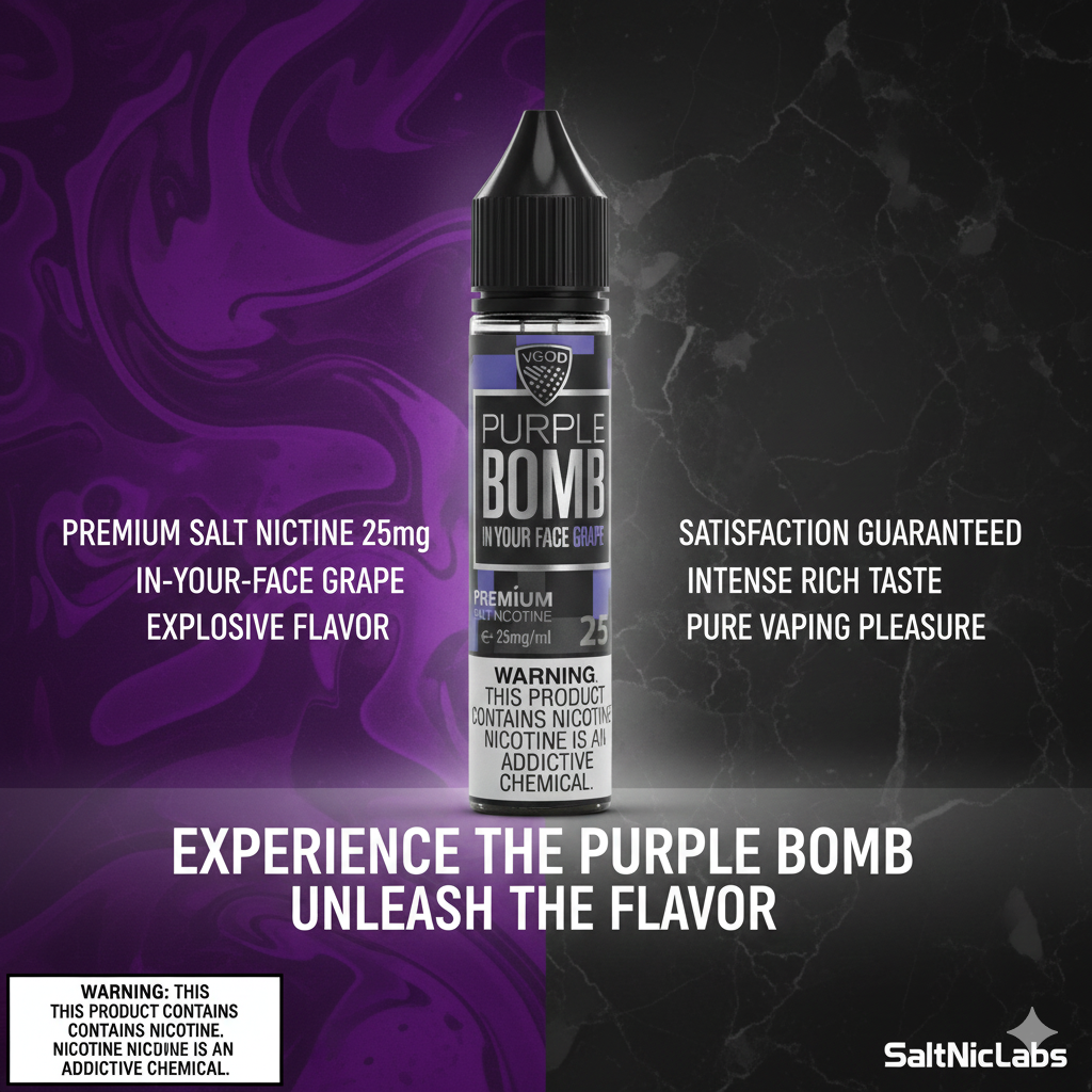 VGOD Purple Bomb Salt 30ml 1 Vgod Purple Bomb