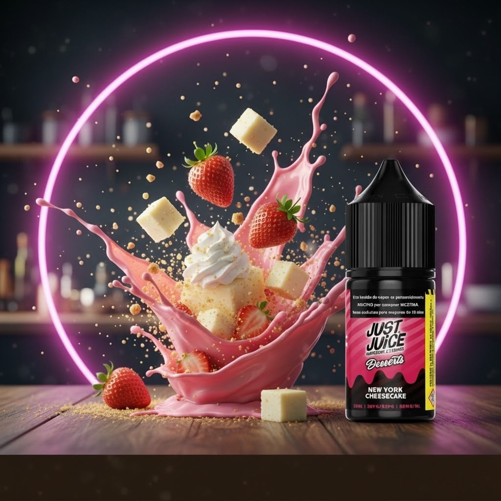 Just Juice New York Cheesecake Salt 30ml 1 banner Just Juice New York Cheesecake Salt 30ml