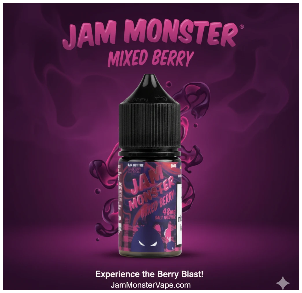 Jam Monster Mixed Berry Salt 30ml 1 jam monster mixed berry salt 30 ml 1