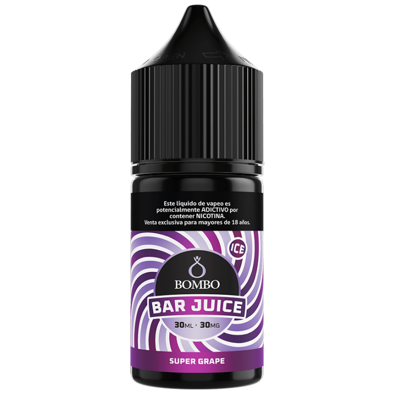 Liquido Bombo Bar Super Grape Ice Salt 30ml Liquido Bombo Bar Super Grape Ice Salt 30ml