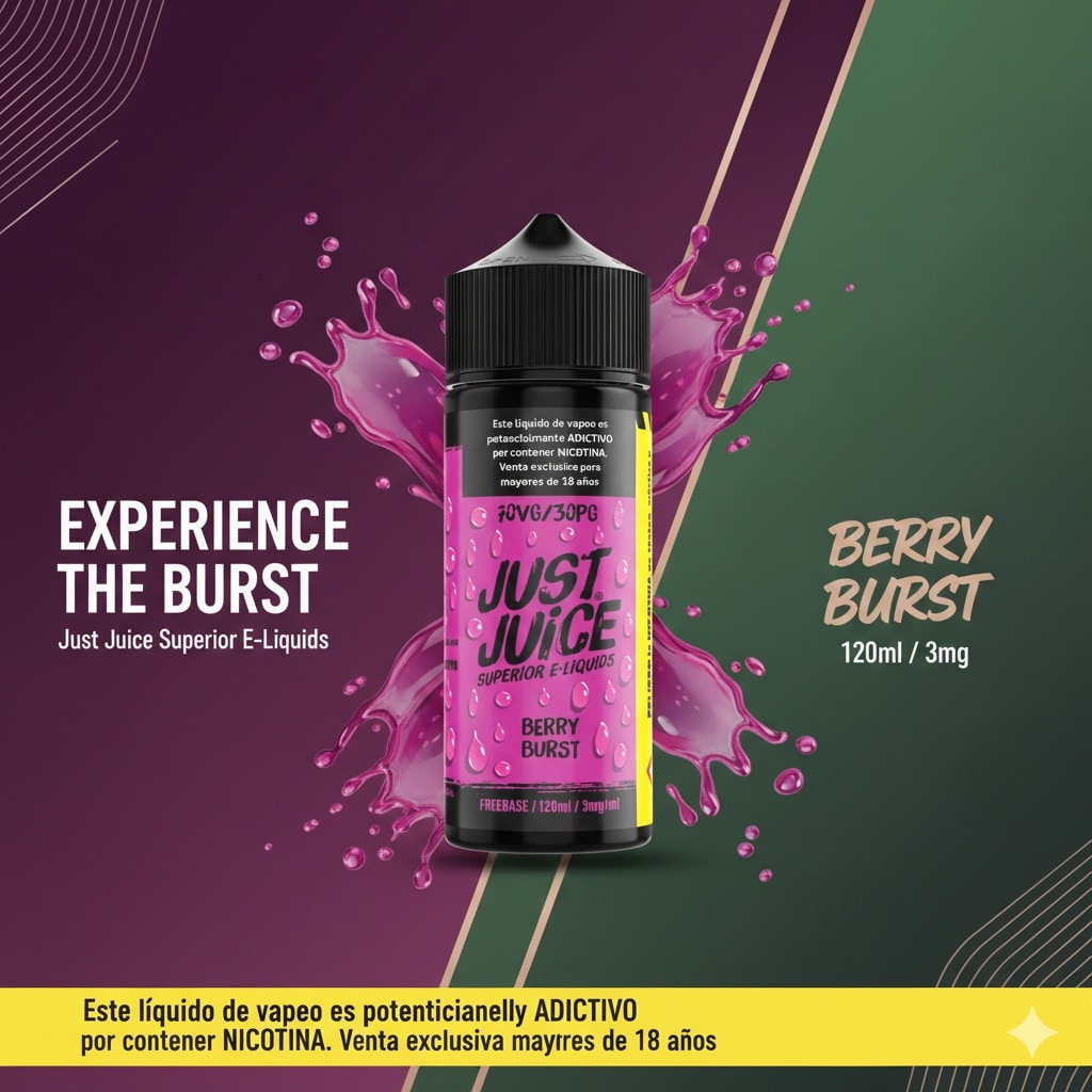 Liquido Just Juice Berry Burst 120ml banner