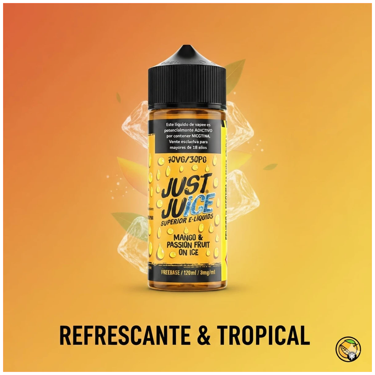 Liquido Just Juice Mango Passion Fruit Super Ice 120ml banner