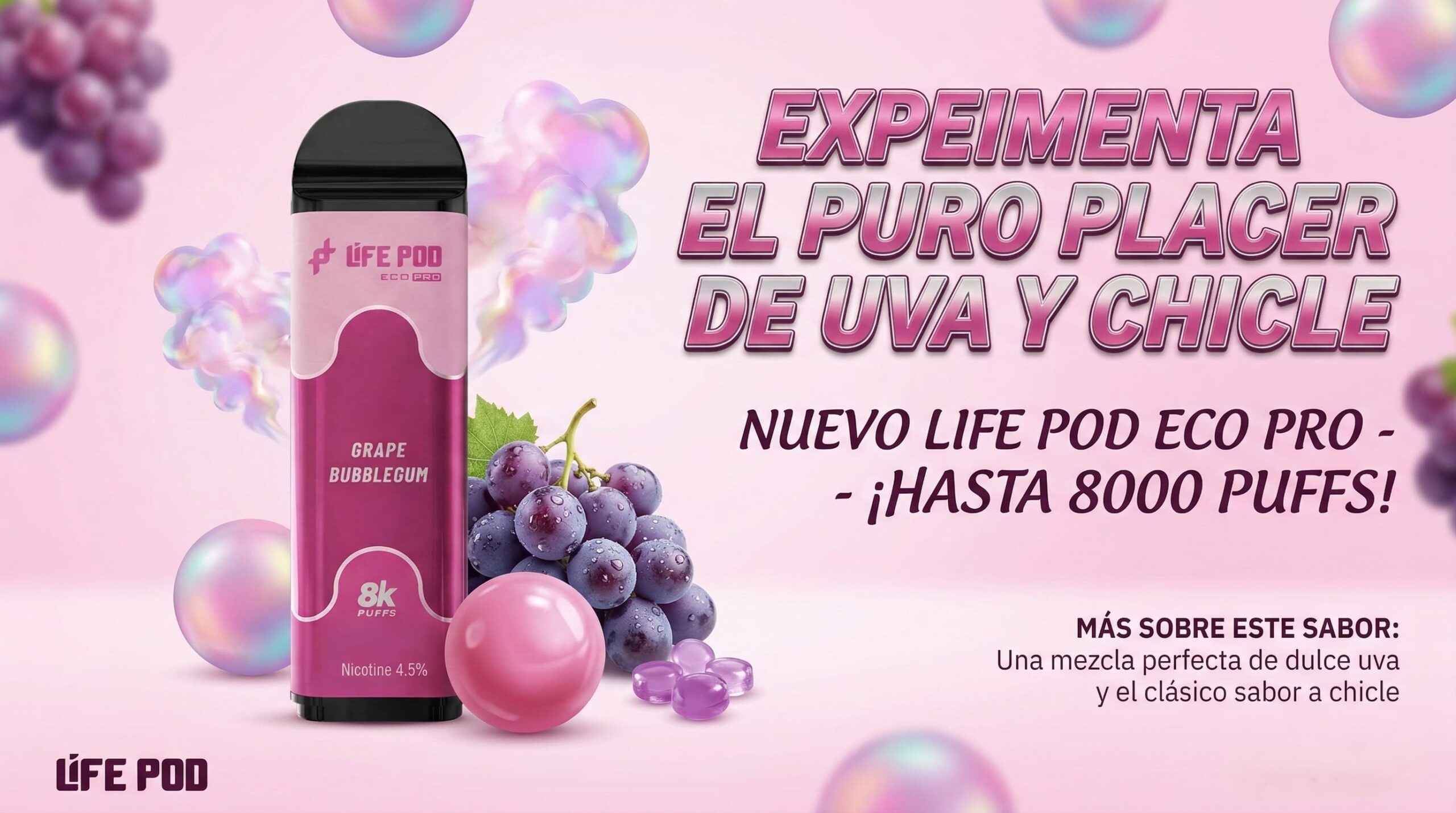 Banner Cartucho life pod grape bubblegum scaled