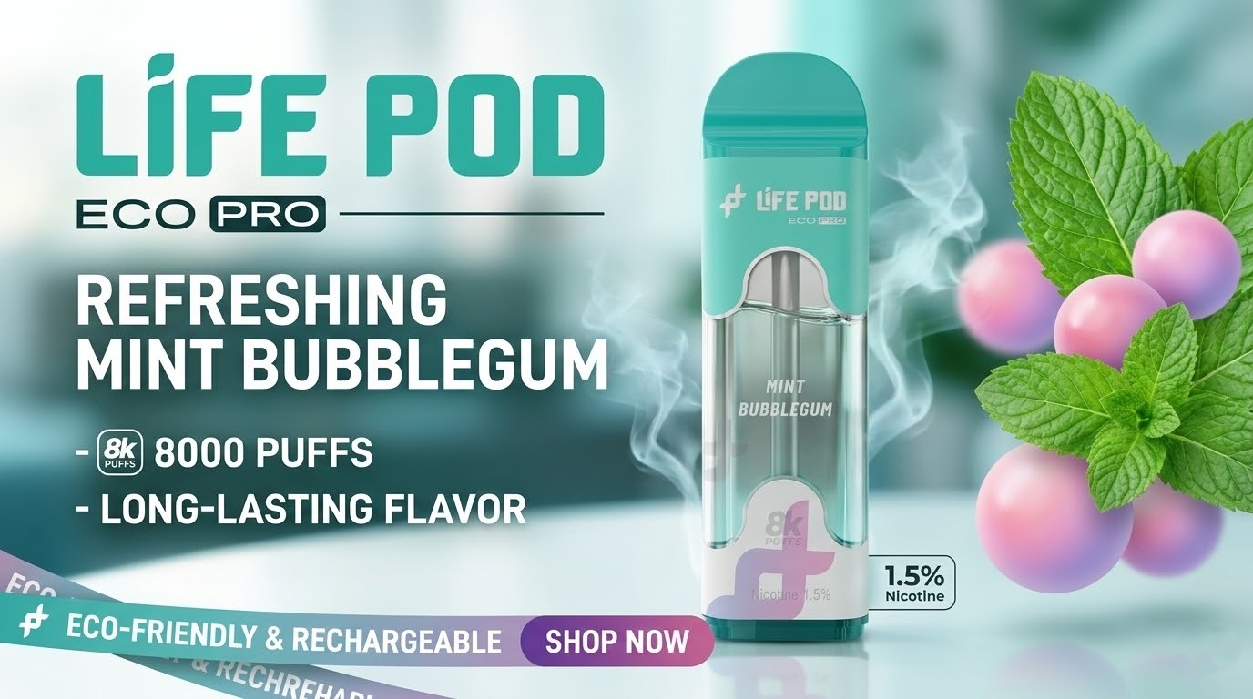 Banner Cartucho life pod mint bubblegum