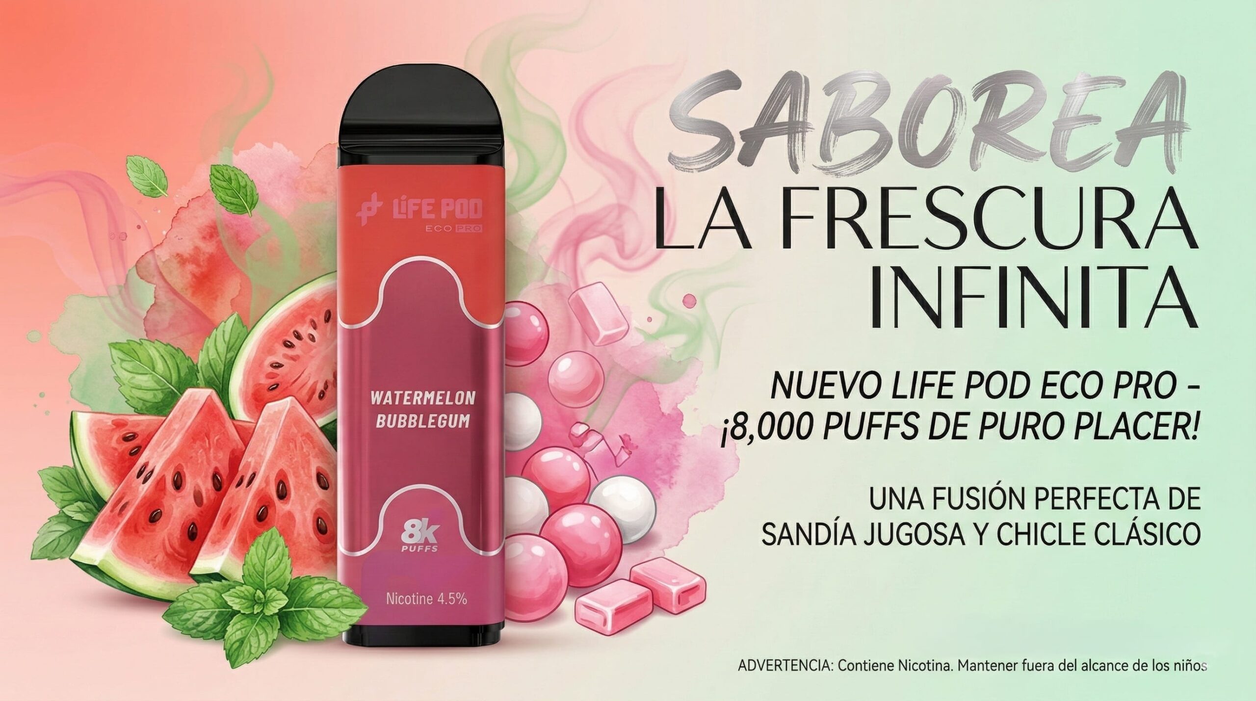 Banner Cartucho life pod watermelon bubblegum scaled