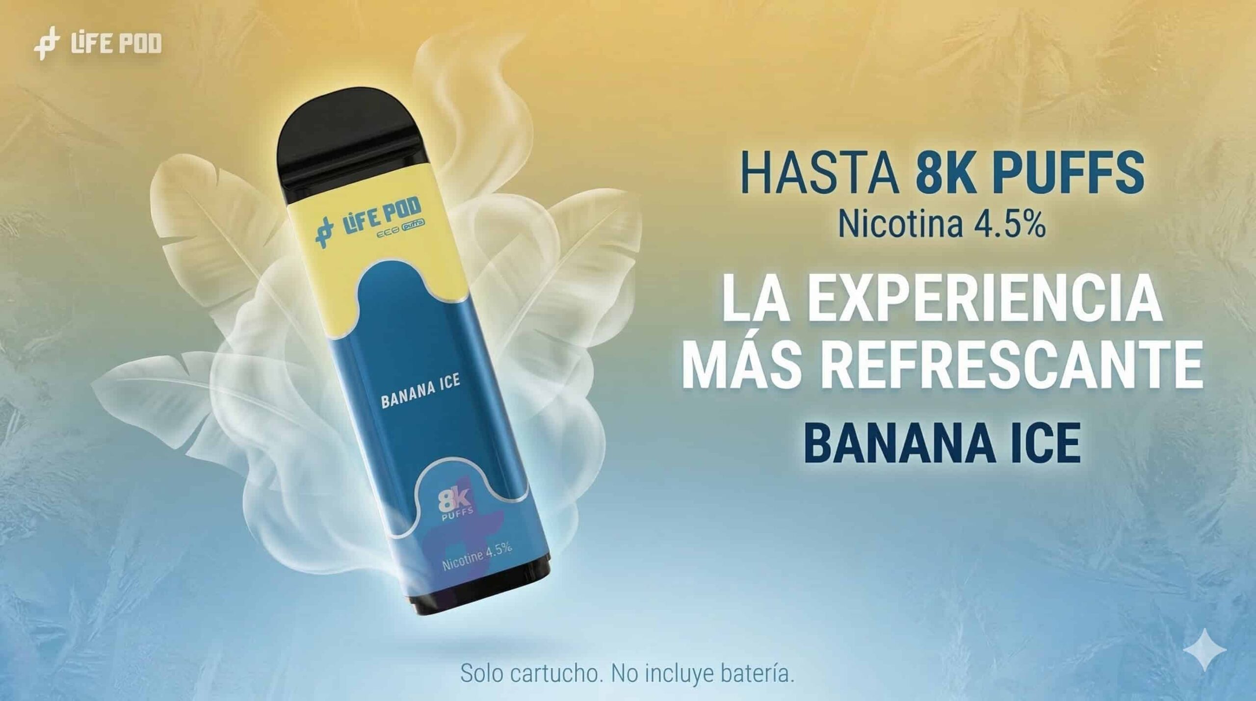 Cartucho De Recarga Life Pod 8000 Puffs Banana Ice 1 scaled