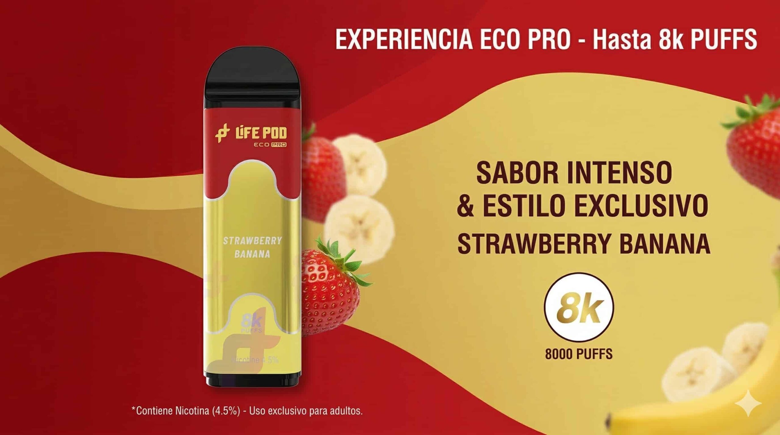 Cartucho De Recarga Life Pod 8000 Puffs Strawberry Banana 2 scaled