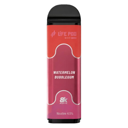 Cartucho De Recarga Life Pod 8000 Puffs Watermelon Bubblegum