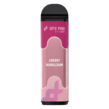 Cartucho De Recarga Life Pod 8000 Puffs Cherry Bubblegum