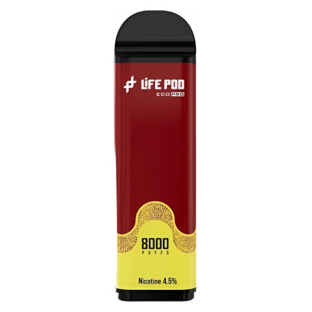Cartucho De Recarga Life Pod 8000 Puffs Passion Strawberry Ice
