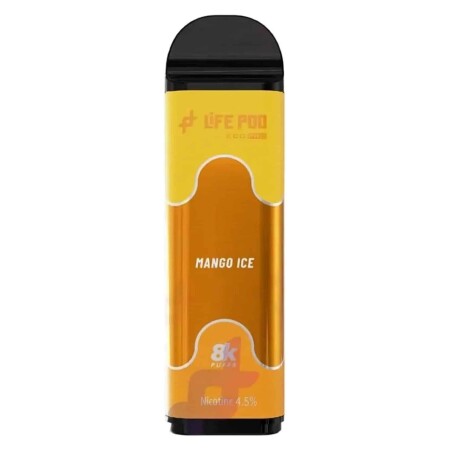 Cartucho De Recarga Life Pod 8000 Puffs Mango Ice