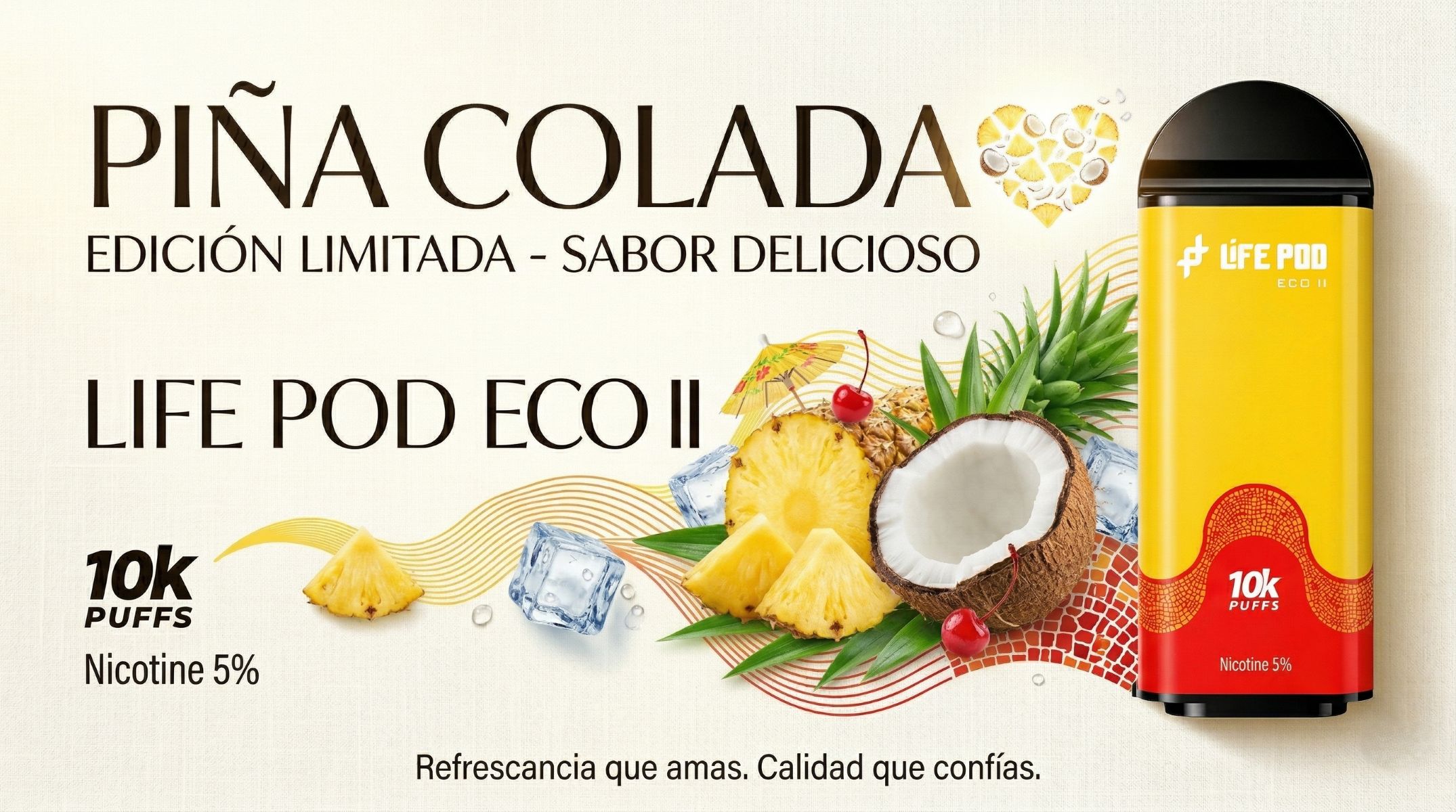 Cartucho De Recarga Life Pod Eco II 10000 Puffs Summer Love 1 Banner Cartucho De Recarga Life Pod Eco II 10000 Puffs Summer Love