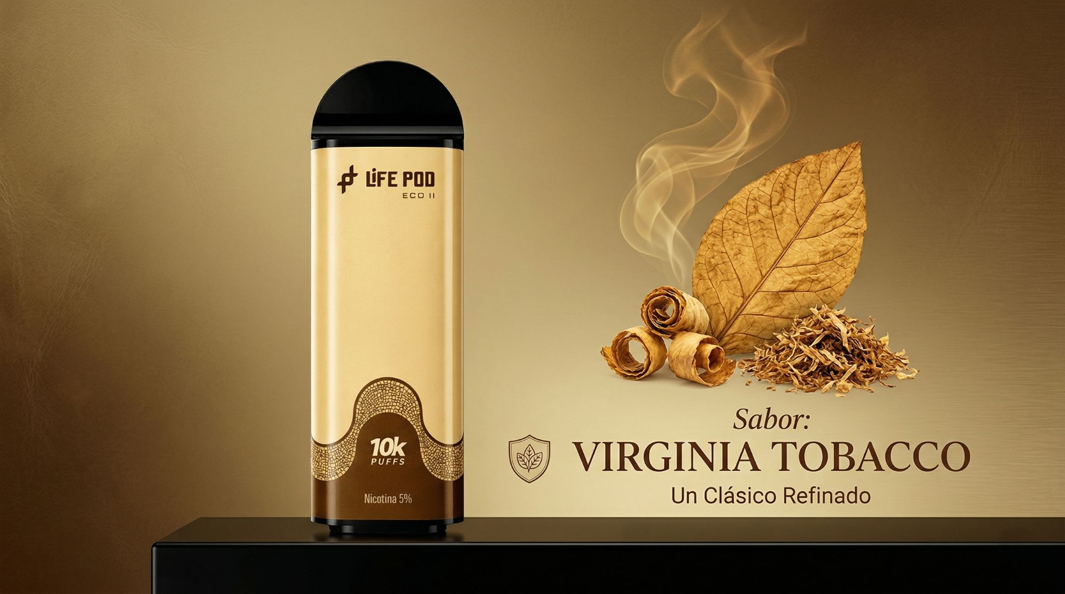 Cartucho De Recarga Life Pod Eco II 10000 Puffs Tobacco Virginia 1 Banner Cartucho De Recarga Life Pod Eco II 10000 Puffs Tobacco Virginia