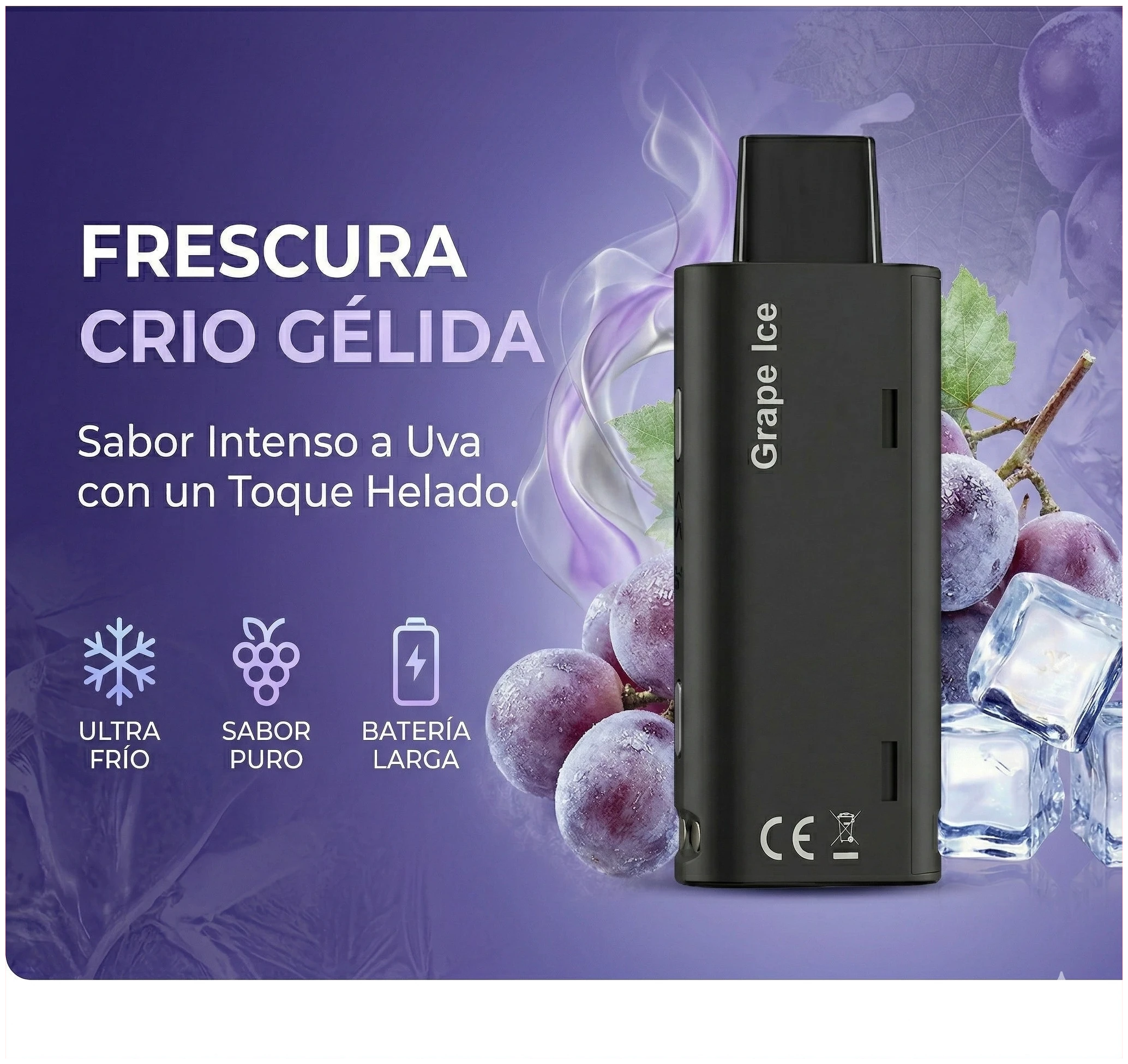 Cartucho De Recarga Aspark eMAG 20000 Puffs Grape Ice 1 Cartucho De Recarga Aspark eMAG 20000 Puffs Grape Ice banner