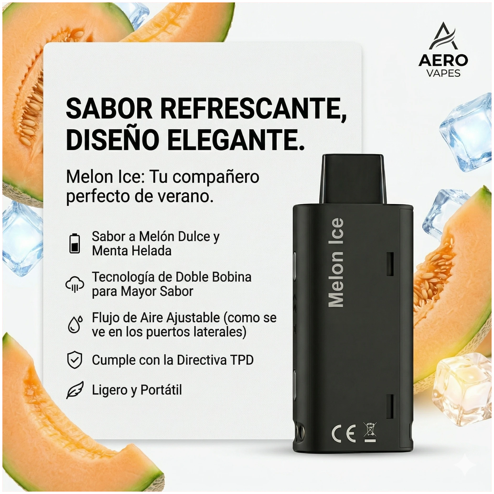 Cartucho De Recarga Aspark eMAG 20000 Puffs Melon Ice 1 Cartucho De Recarga Aspark eMAG 20000 Puffs Melon Ice banner