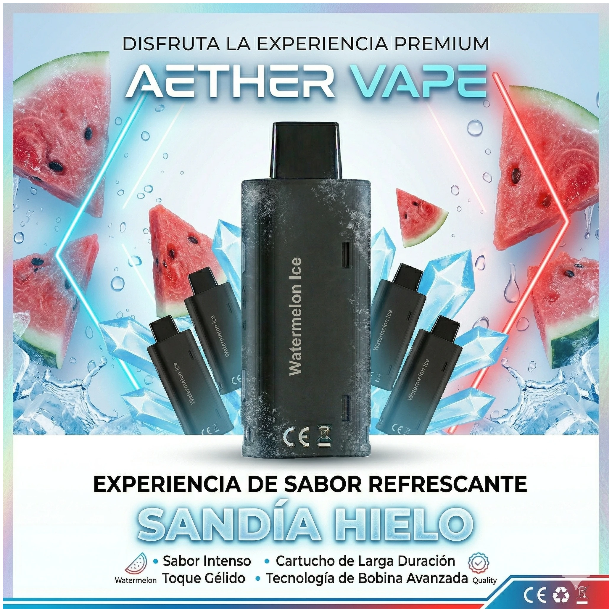 Cartucho De Recarga Aspark eMAG 20000 Puffs Watermelon Ice 1 Cartucho De Recarga Aspark eMAG 20000 Puffs Watermelon Ice banner