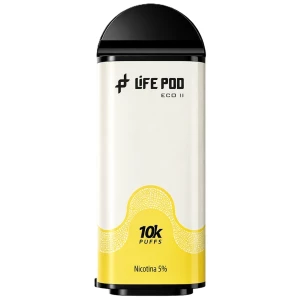 Cartucho De Recarga Life Pod Eco II 10000 Puffs Banana Custard