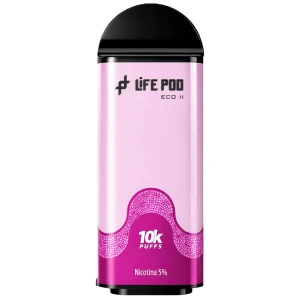 Cartucho De Recarga Life Pod Eco II 10000 Puffs Grape Bubblegum