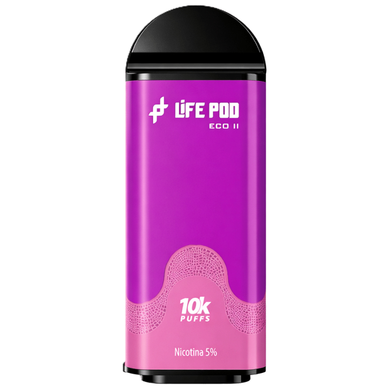 Cartucho De Recarga Life Pod Eco II 10000 Puffs Grape Ice