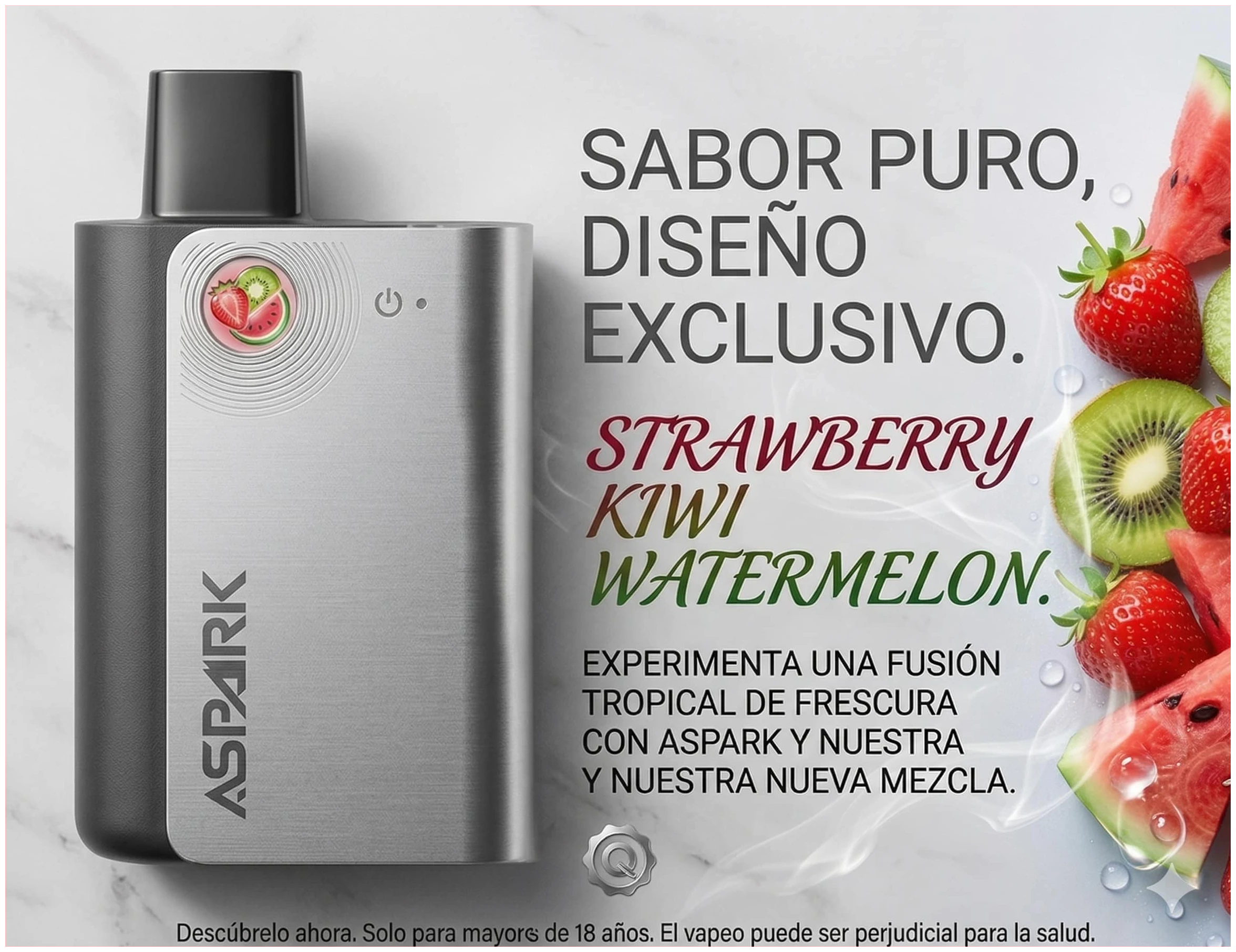 Vaporizador Aspark eMAG Kit 20000 Puffs Strawberry Kiwi Watermelon banner
