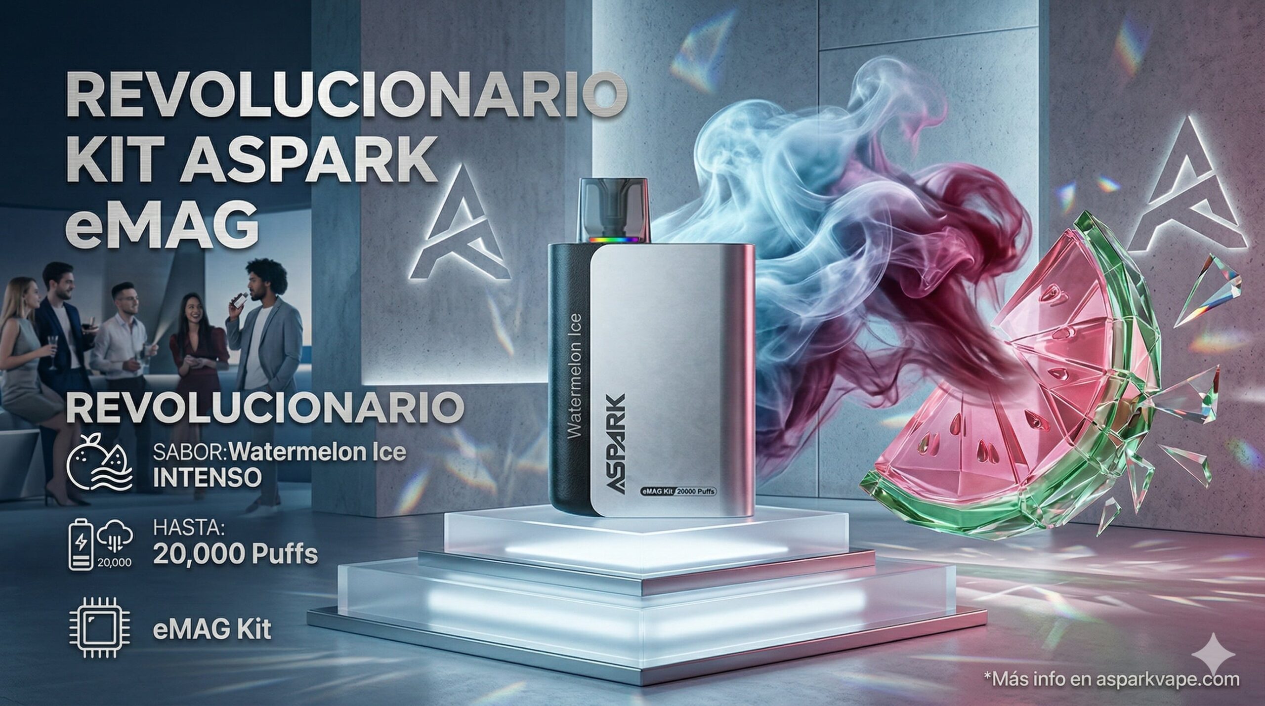 Vaporizador Aspark eMAG Kit 20000 Puffs Watermelon ice Banner scaled
