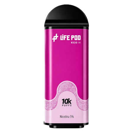 Cartucho De Recarga Life Pod Eco II 10000 Puffs Cherry Bubblegum