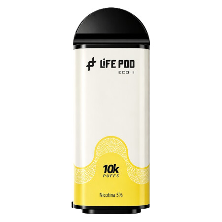 Cartucho De Recarga Life Pod Eco II 10000 Puffs Banana Custard