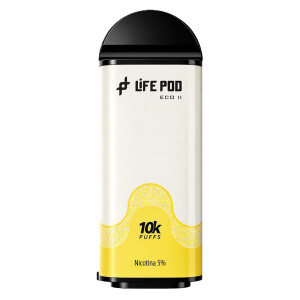 Cartucho De Recarga Life Pod Eco II 10000 Puffs Banana Custard