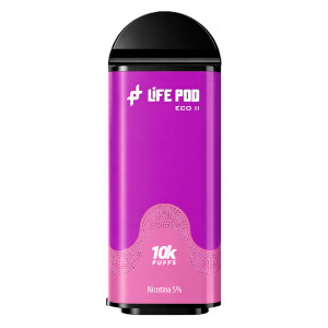 Cartucho De Recarga Life Pod Eco II 10000 Puffs Grape Ice