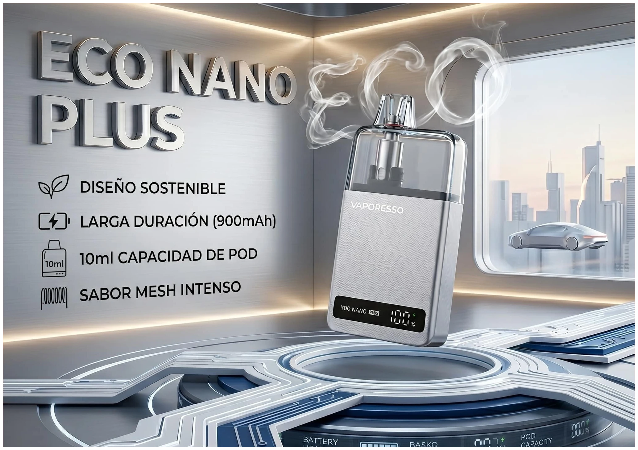 Vaporizador Vaporesso ECO NANO PLUS Kit 1 Banner Eco Nano Plues 2 1