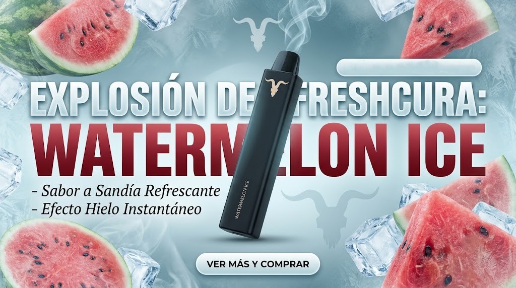 Vaporizador Desechable IGNITE V Nano Watermelon Ice 1500 Puffs 1 Banner Vaporizador Desechable IGNITE V Nano 1500 Puffs Watermelon Ice