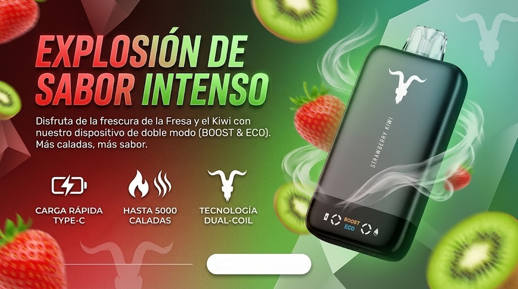 Vaporizador Desechable IGNITE V155 Ultra Slim Strawberry Kiwi 15.500 Puffs 1 Banner Vaporizador Desechable IGNITE V155 Ultra Slim Strawberry Kiwi