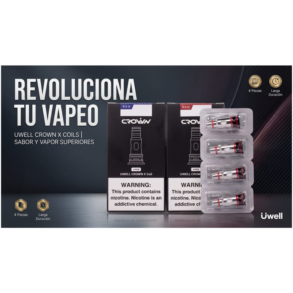 Resistencias UWELL Crown X 1 Resistencias UWELL Crown X banner