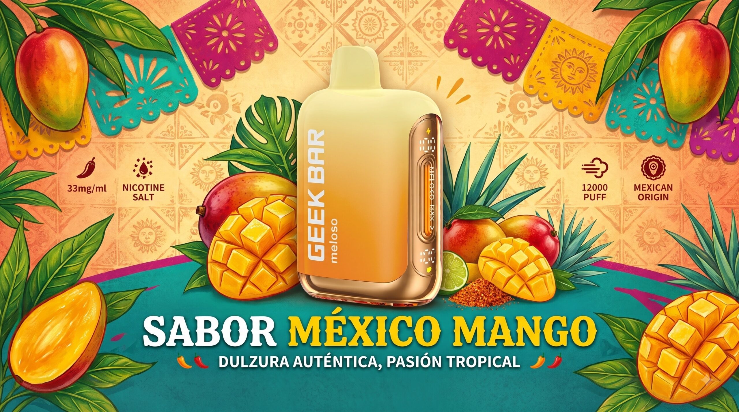Geek Bar Meloso Max 2 12000 Puffs Mexico Mango 1 Meloso Max 2 Mexico Mango banner scaled