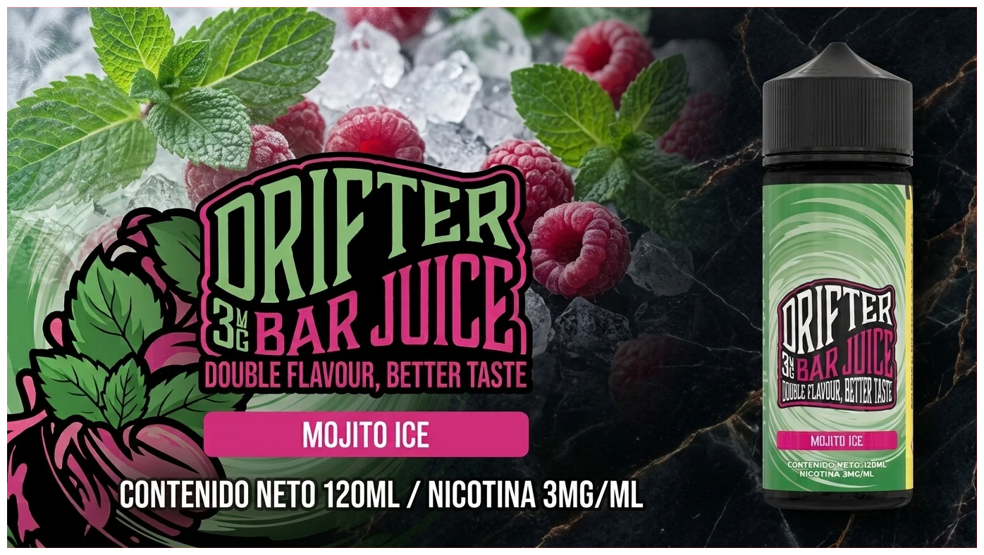 Liquido Drifter Bar Juice Mojito Ice 120ml 1 Banner Drifter mojito ice