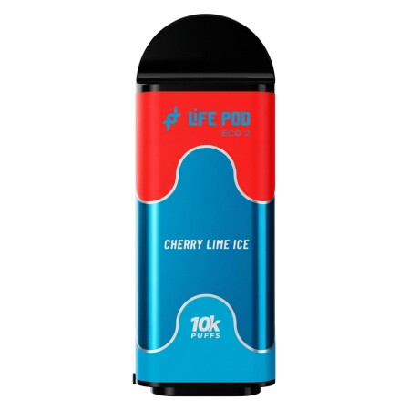 Cartucho De Recarga Life Pod Eco II 10000 Puffs Cherry Lime Ice